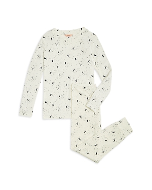 Eberjey Unisex Printed Pajama Set - Little Kid, Big Kid In Celestial Ivory