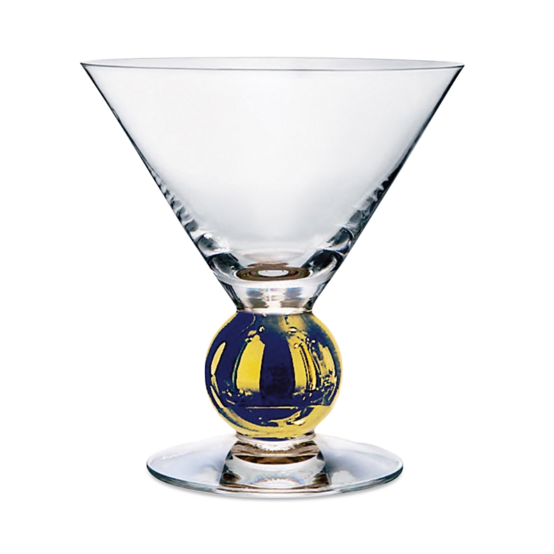 Orrefors Nobel Martini Glass In Clear/gold