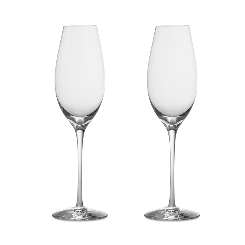 Orrefors Difference Sparkling Wine Glass, Set Of 2 In Clear