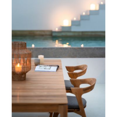 Teak Bok Outdoor Dining Table, Large - 118&amp;quot;