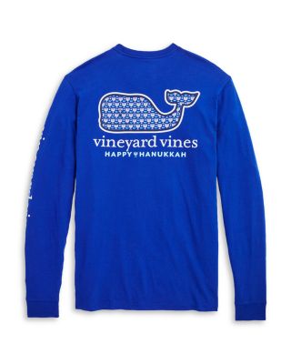 Vineyard Vines Hanukkah Glow In The Dark Whale Long Sleeve Pocket
