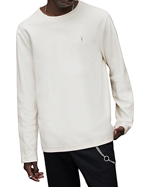 Allsaints Rowe Relaxed Fit Crewneck Sweater In Chalk White