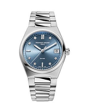 Frederique Constant Highlife Watch & Interchangeable Strap, 31mm In Blue/silver