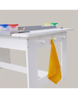 Kids Little Artist Monet Play Art Table Kids Furniture White/Gray - Ages 3-7