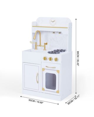 Kids Versailles Petite Classic Play Kitchen White - Ages 3-7