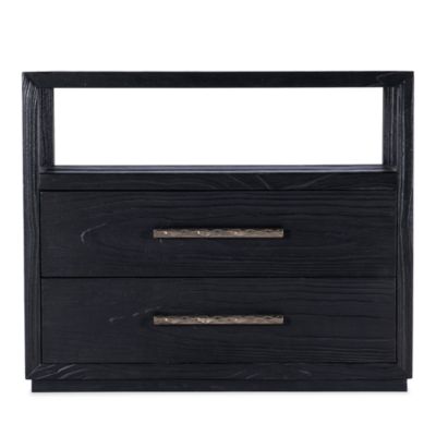 Linville Falls Shou Sugi Ban Two Drawer Nightstand