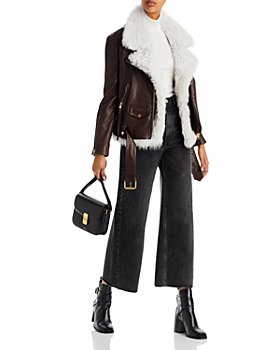 ALLSAINTS - Leather Biker Jacket with Removable Fur Gilet - 150th Anniversary Exclusive