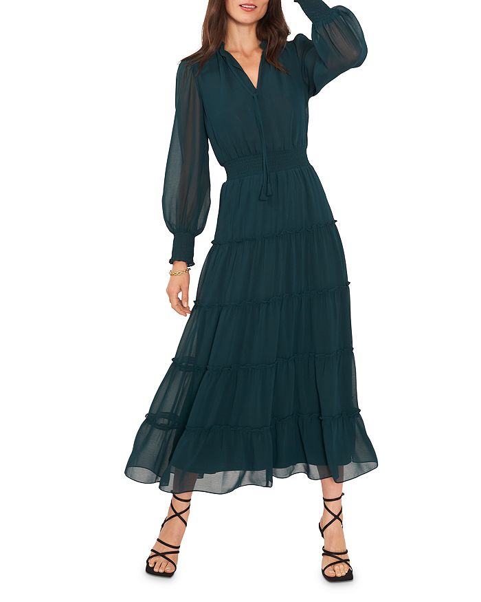 1.STATE Long Sleeve Tiered Maxi Dress | Bloomingdale's