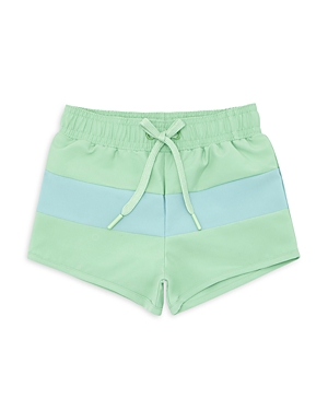 Minnow Boys' Peri Color Blocked Boardie Swim Shorts - Baby, Little Kid, Big Kid In Sea Marsh Floral