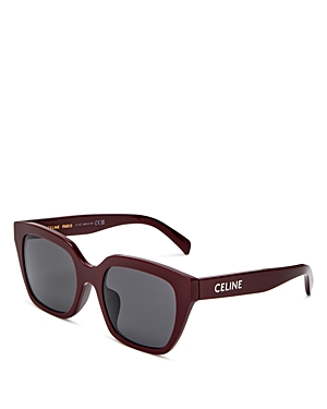 Celine Monochroms Square Sunglasses, 56mm In Red/gray