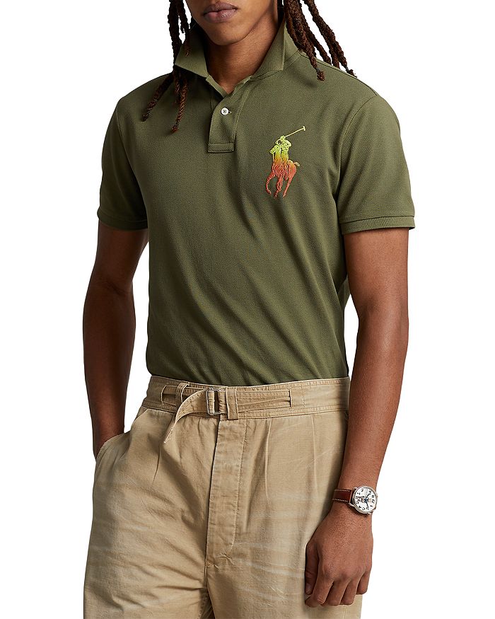 Polo Ralph Lauren - Custom Slim Fit Big Pony Mesh Polo Shirt