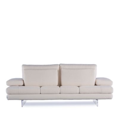 Sabrina Fabric Sofa - Acrylic Legs
