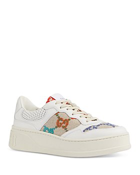 Gucci - Women's Lace Up Low Top Sneakers