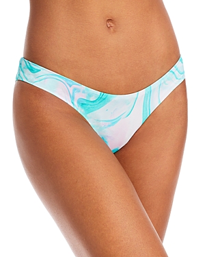 Aqua Swim Swirl Print Basic Bikini Bottom - 100% Exclusive In Turq Multi