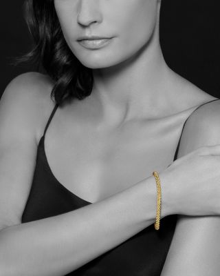 18K Yellow Gold Caviar Basic Beaded Bracelet