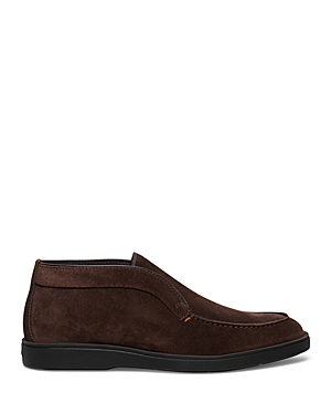 Santoni Men's Detroit Laceless Chukka Boots In Brown