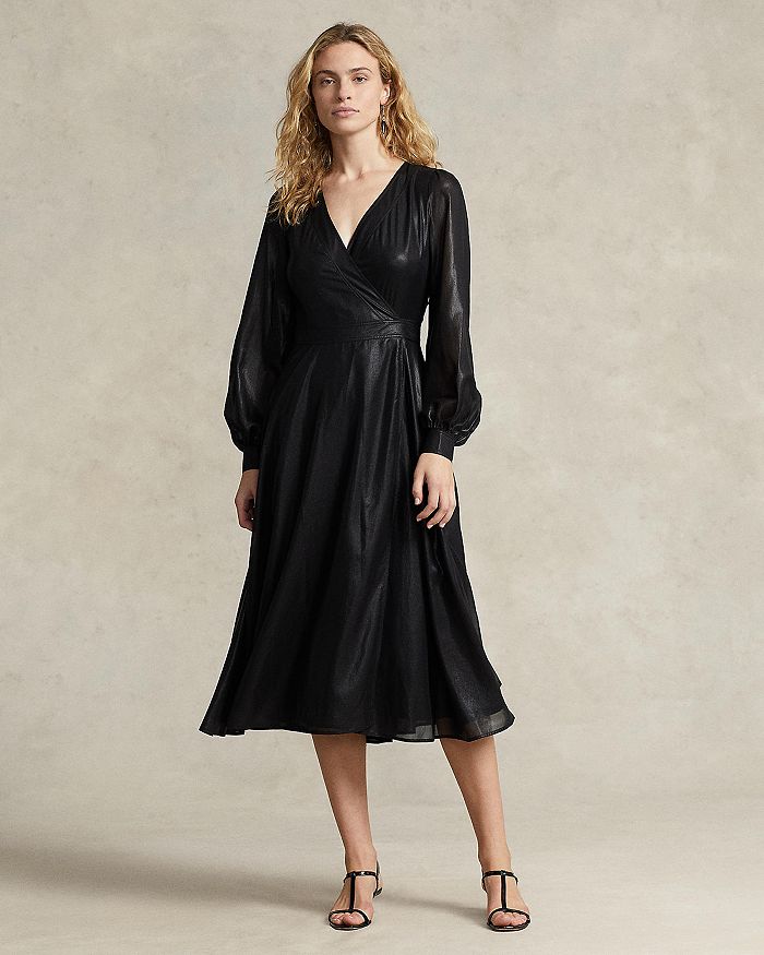 Ralph Lauren Long Sleeve Wrap Dress | Bloomingdale's