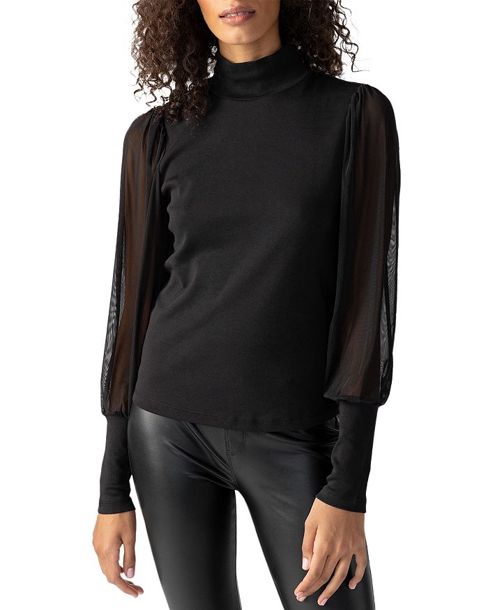 Sanctuary On My Mind Mesh Sleeve Top Bloomingdale's