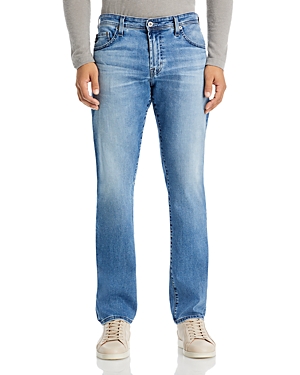 AG EVERETT STRAIGHT FIT JEANS IN ZIPLINE