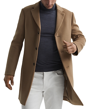 Reiss Gable Wool-blend Coat In Camel