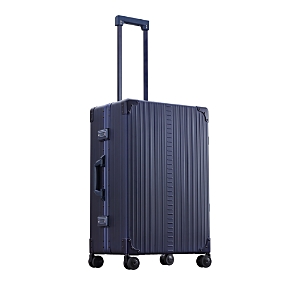Aleon Traveler 26 Aluminum Spinner Suitcase In Blue