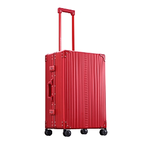 Aleon Traveler 26 Aluminum Spinner Suitcase In Red
