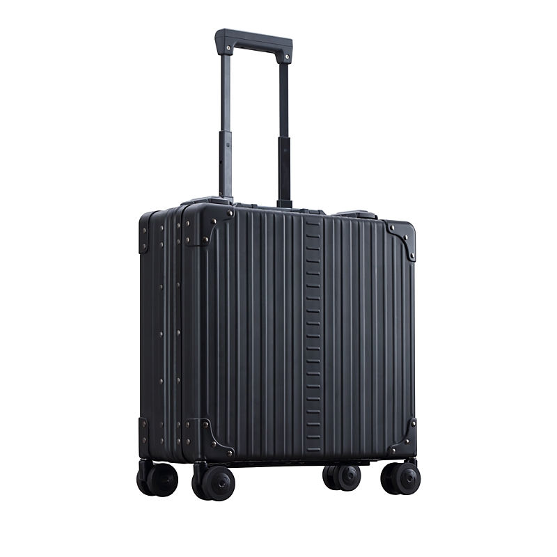 Aleon 17 Aluminum Wheeled Briefcase In Black