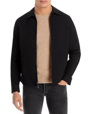 Michael Kors Zip Shirt Jacket In Black | ModeSens