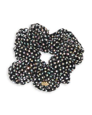 Lele Sadoughi Crystal Mesh Scrunchie In Black/multi | ModeSens
