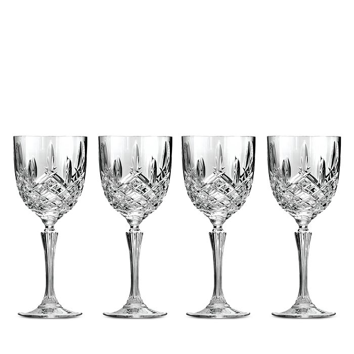 Set of 4 Marquis by Waterford Crystal Wine Glasses/marquis by