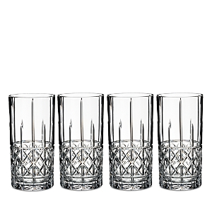 Marquis/waterford Marquis By Waterford Brady Highball Glasses, Set Of 4 In Clear