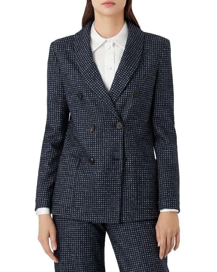 Armani Jacquard Double Breasted Blazer | Bloomingdale's