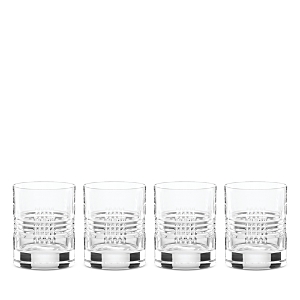 Shop Reed & Barton Sloane Double Old Fashioned Glasses, Set Of 4 In Clear