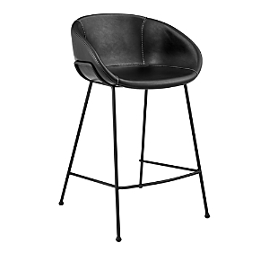 Euro Style Zach Counter Stool In Black