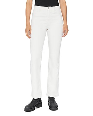FRAME LE SUPER HIGH RISE STRAIGHT JEANS IN AU NATURAL
