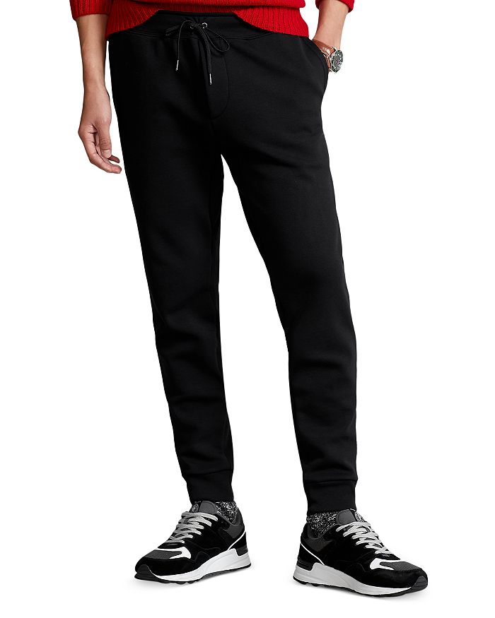 Polo Ralph Lauren Men Double Knit Black Sweatpants Jogger Pants Size XL. (A)