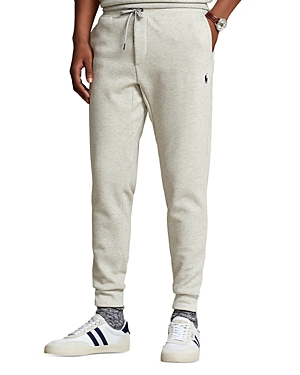 Shop Polo Ralph Lauren Double Knit Jogger Pants In Grey Heather