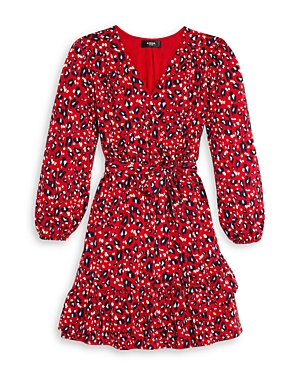 Aqua Girls' Spotted Leopard Ity Dress - Big Kid - 100% Exclusive In Red