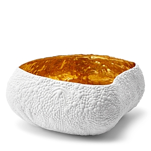 Shop L'objet Haas Mojave Desert White + Gold Large Bowl In White/gold
