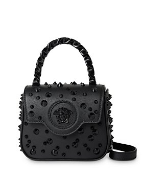 Versace - La Medusa Studded Mini Leather Shoulder Bag