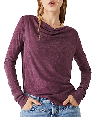 Free People Kimmi Cotton Blend Top In Fig Jam