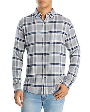 FAHERTY THE MOVEMENT FLANNEL SLIM FIT PLAID BUTTON FRONT SHIRT