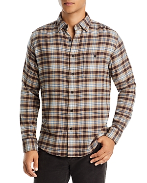 FAHERTY THE MOVEMENT FLANNEL SLIM FIT PLAID BUTTON FRONT SHIRT