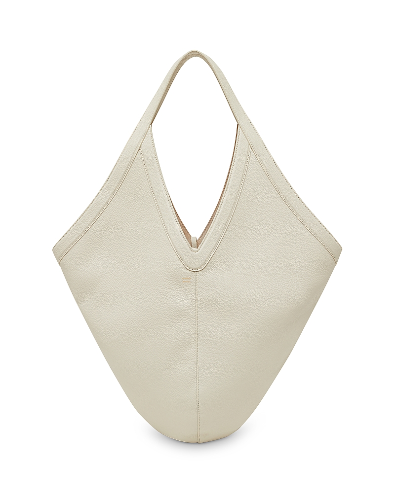 Mansur Gavriel Soft M Hobo In Pearl/warm Gold