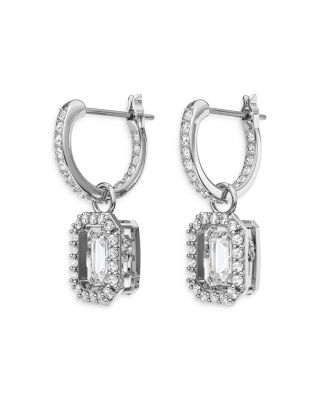 Una Huggie Hoop Drop Earrings