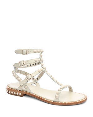 Ash Play Sandals Light Gold In Talc/talc