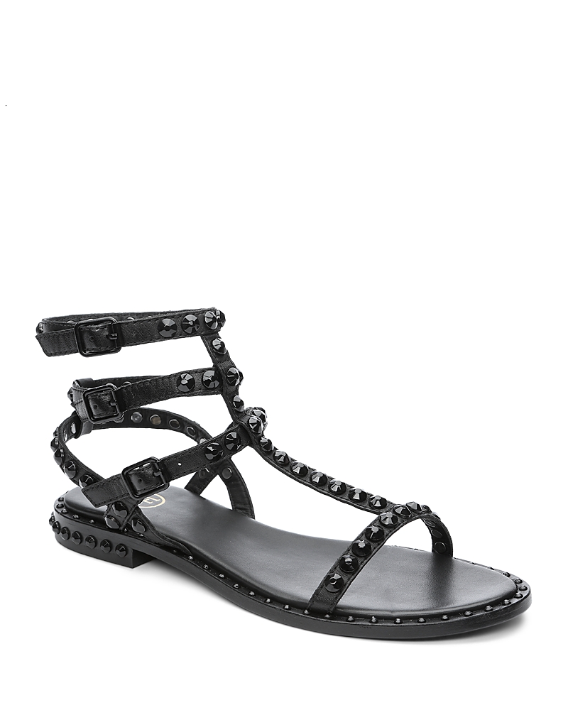 Ash Play Bis Model Sandal With Black Leather Straps