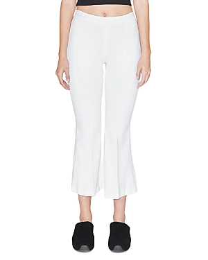 Rosetta Getty Pull On Cropped Straight Trousers In White