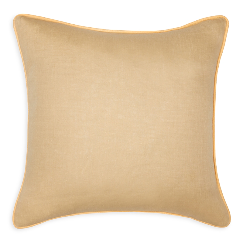 Sferra Manarola Linen Decorative Pillow In Sand/apricot