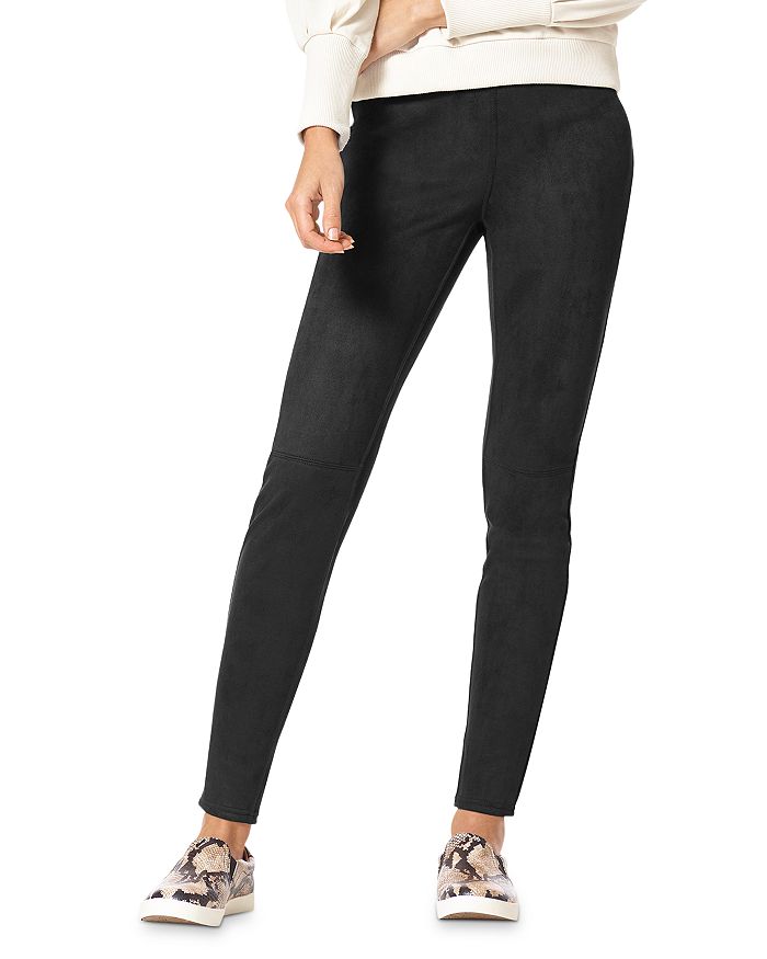 HUE Faux Suede High Rise Leggings Bloomingdale's